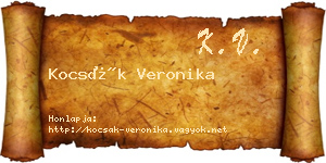 Kocsák Veronika névjegykártya