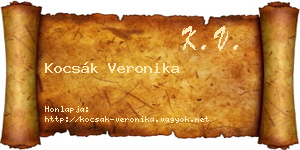 Kocsák Veronika névjegykártya